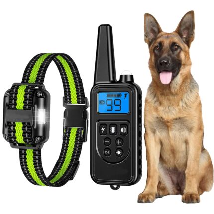 Reaktion Führungs-Kragen Antibellhalsband für Hunde mit 3 Modi, Einstellbarer Hund Maulkorb Trainingshalsband 2025, bis 800 m Reichweite, wasserdichtes Erziehungshalsband