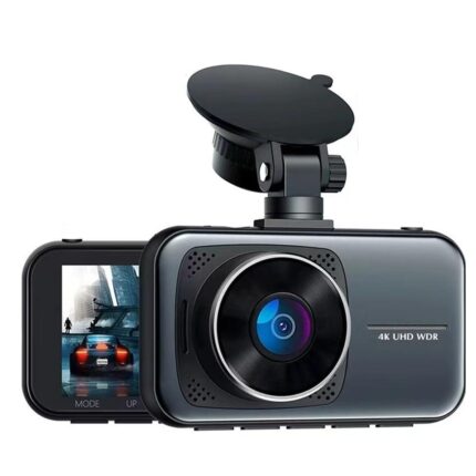 4K Car Dash Cam with Built-In Battery, Wireless Car Dashcam with Parküberwachung 24h, Front & Rear Car Camera, Wide Angle, Night Vision, Recording Loop