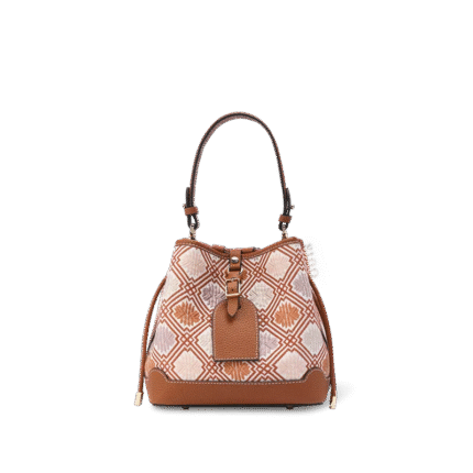 Luxury Zhuang Brocade Chrysanthemum Meander Motif Bucket Bag <meta name="description" content="Elevate your style with our Luxury Zhuang Brocade Bucket Bag, featuring the Chrysanthemum Mea